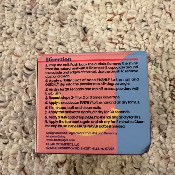 Beetles Dip Powder Gel Polish Clear Color Nail 1 0z Dipping Starter Salon NEW - Picture 3 of 7